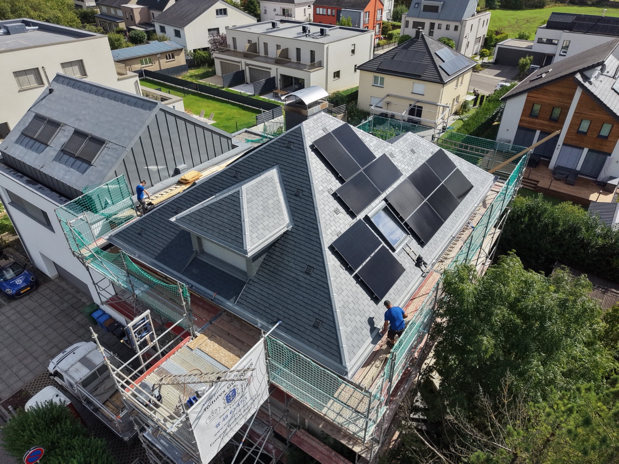 Photovoltaikpanneauen · Toitures GOERENS